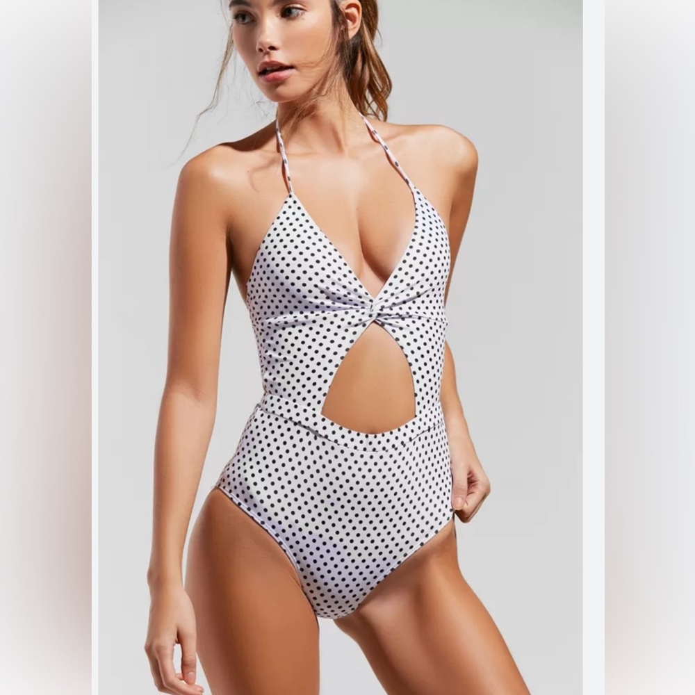 6 Shore Road Polka Dot One-Piece Swimsuit from Urban Outfitters